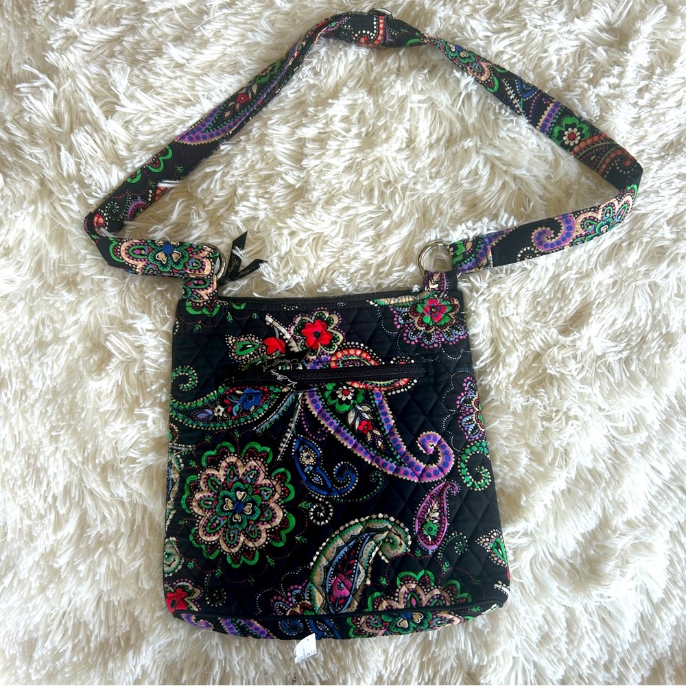 Vera Bradley Retired Kiev Paisley Quilted Crossbody Hipster Bag